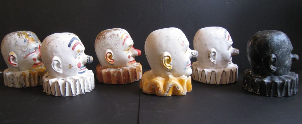 Collection of Six  Clown Busts