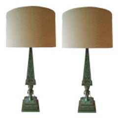 Pair of Italian Toleware Lamps 5