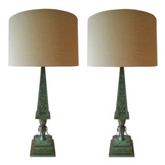 Pair of Italian Toleware Lamps