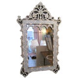 Mother of Pearl and Bone Mirror
