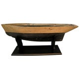 Vintage Wood Boat on Stand
