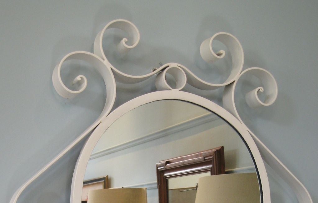 Gesso over Iron Mirror. Newly Restored Finish