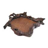 Burl Wood Chiseled Tray