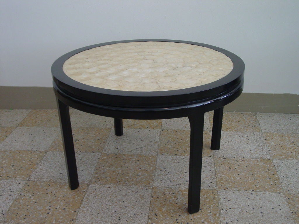 American Capiz Shell Table by Baker