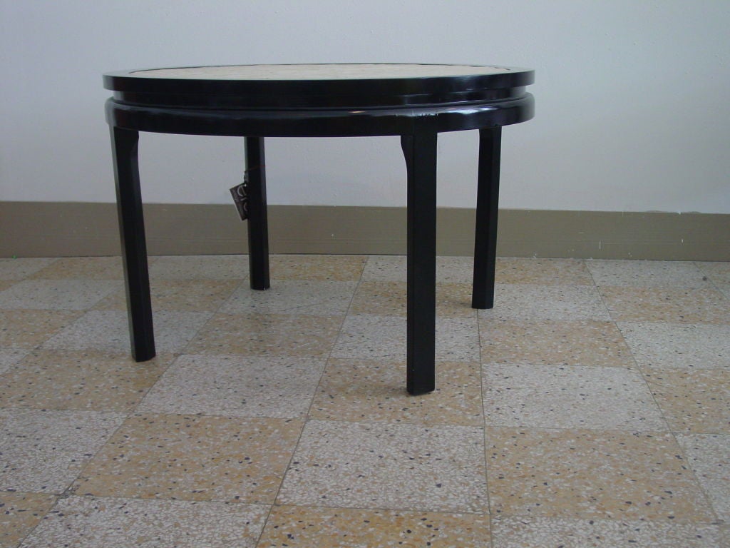 Mid-20th Century Capiz Shell Table by Baker