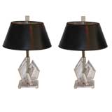 Cool pair of Lucite Lamps
