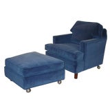 Edward Wormley Lounge Chair and Ottoman