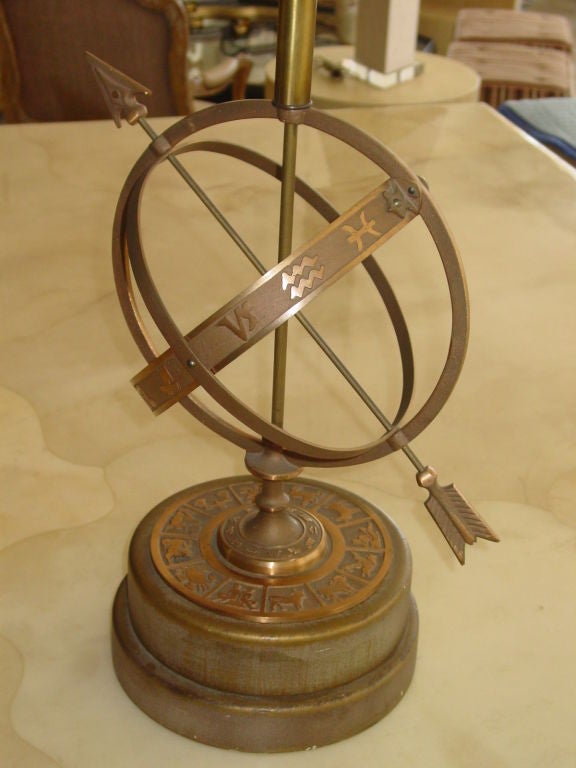 Cool Brass Armillary Lamp