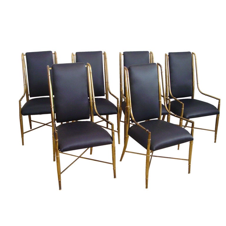 Set of Six Dining Chairs by Mastercraft