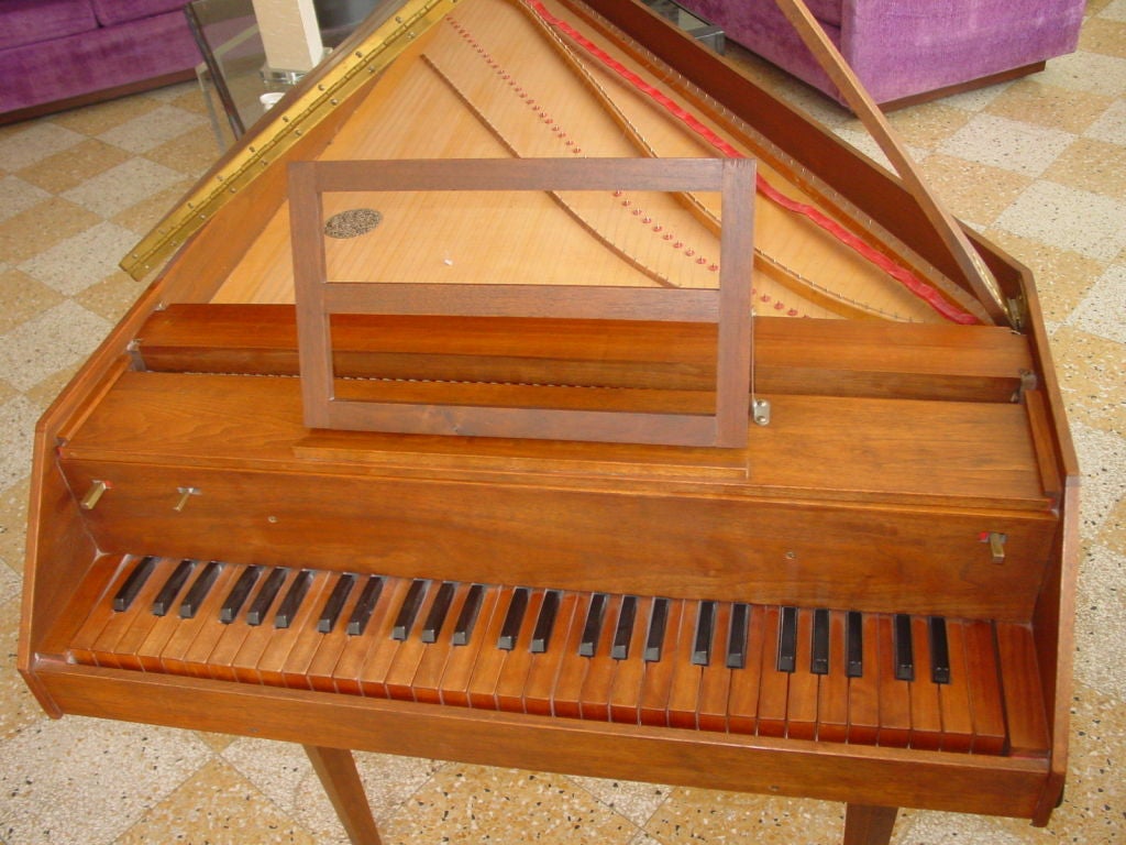 Vintage Harpsichord in Custom Walnut Case 1