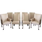 Set of Eight Dining Chairs by Directional