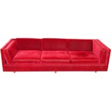 Blood Red Harvey Probber Sofa