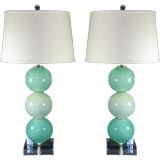 Pair of Carlo Scarpa Murano Lamps