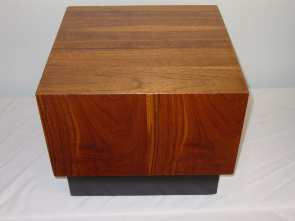 Versatile group of small scale tables designed to be grouped as a coffee table.  Can be arranged in numerous fashions, or used separately.  Designed for Thayer Coggin.