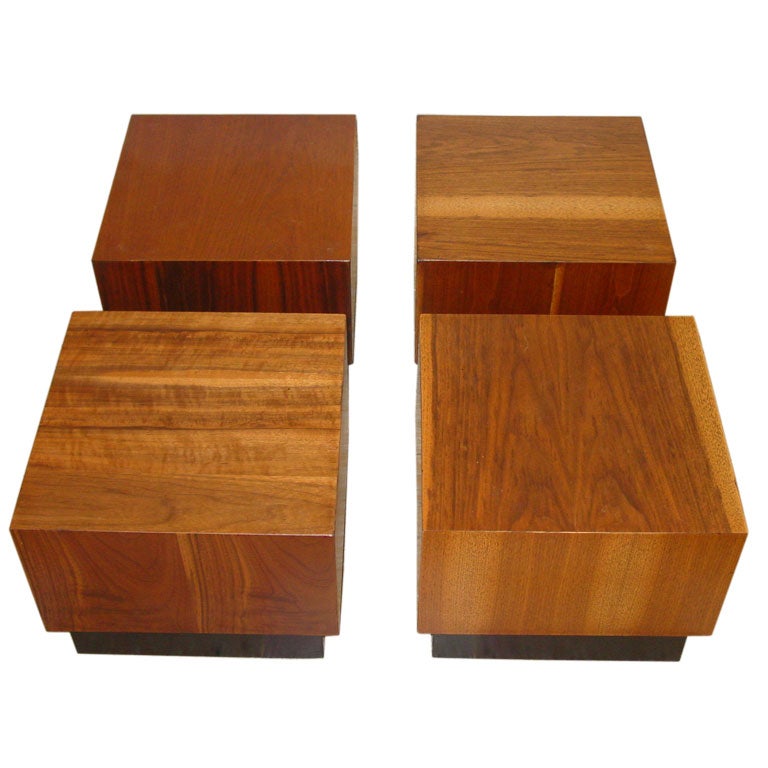 Group of Four Milo Baughman Cube Tables