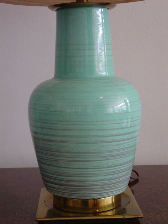 Turquoise Pottery Lamps 1