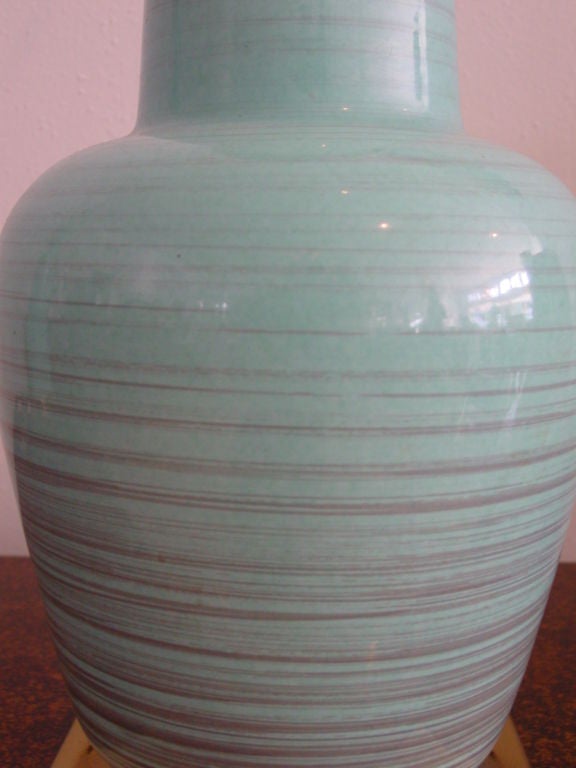 Turquoise Pottery Lamps 2