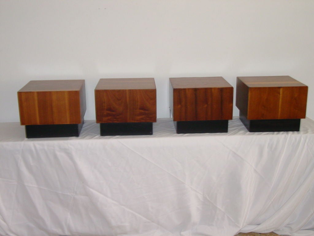 Group of Four Milo Baughman Cube Tables 1
