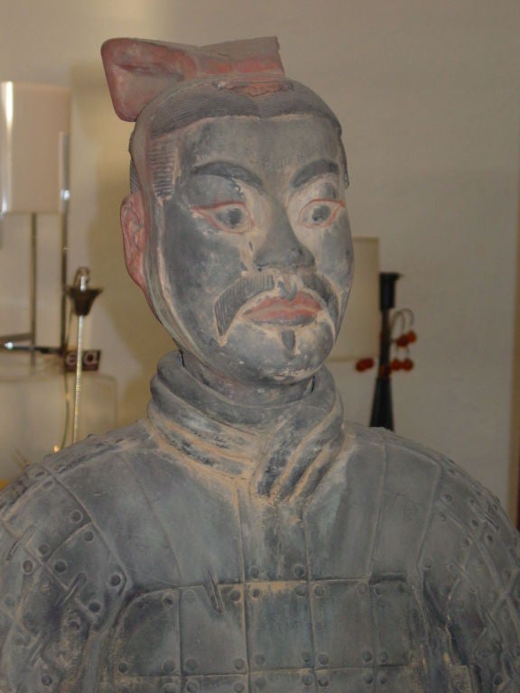 20th Century Lifesize Chinese Terra-Cotta  Warrior