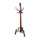 Antique French faux bamboo coatrack