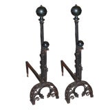 Pair of very tall Andirons.