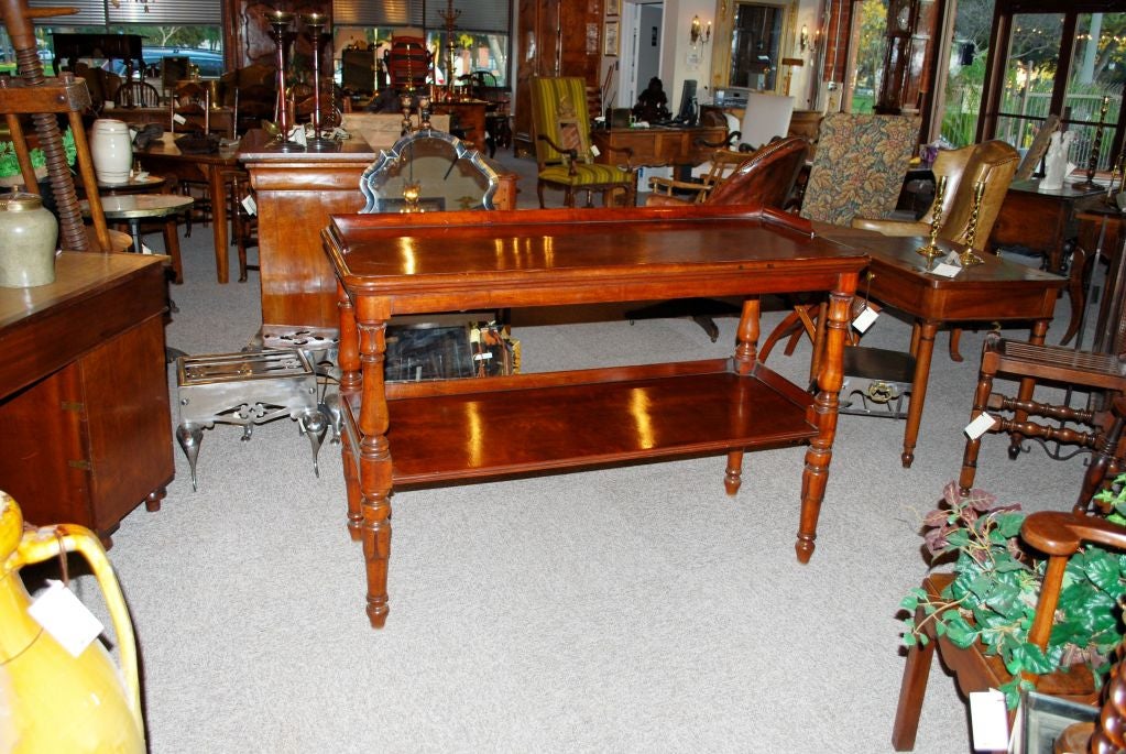 Welsh mahogany dumbwaiter