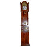 Antique French yew wood Horloge clock