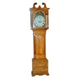 Pine tall case clock