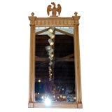 Carved wooden English mirror