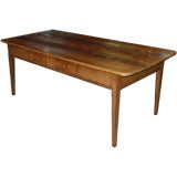 Antique English Pine harvest dining table
