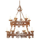 French wrought Iron chandelier
