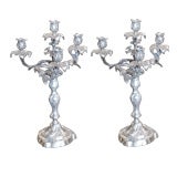 Antique Pair of French Napolean III Candelabras
