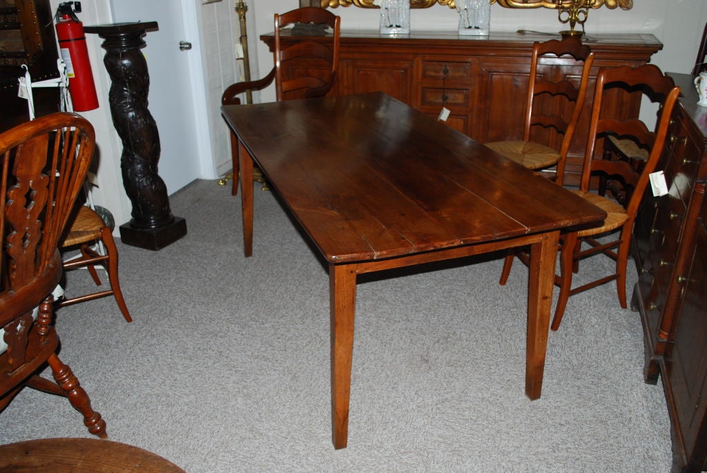 French farm cherrywood dining table