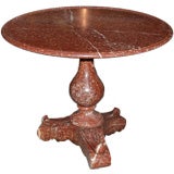 French round marble center table