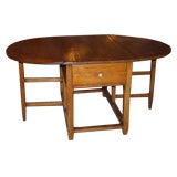 Antique French pine gateleg table