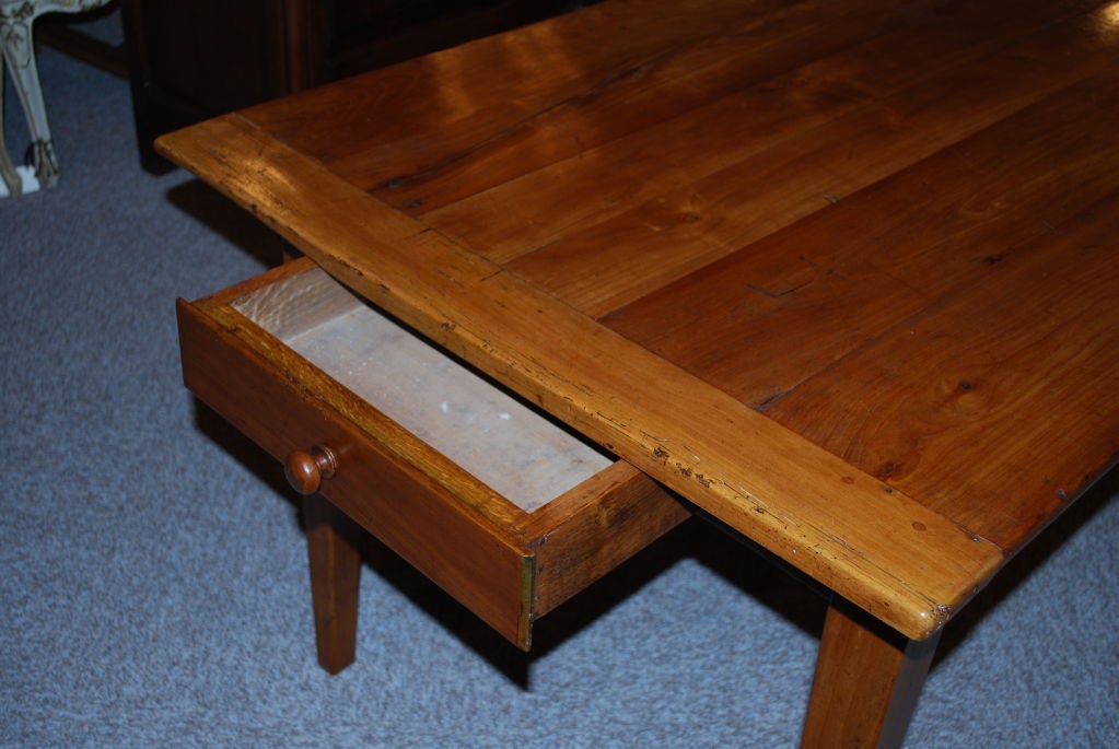 French cherrywood farm table For Sale 3