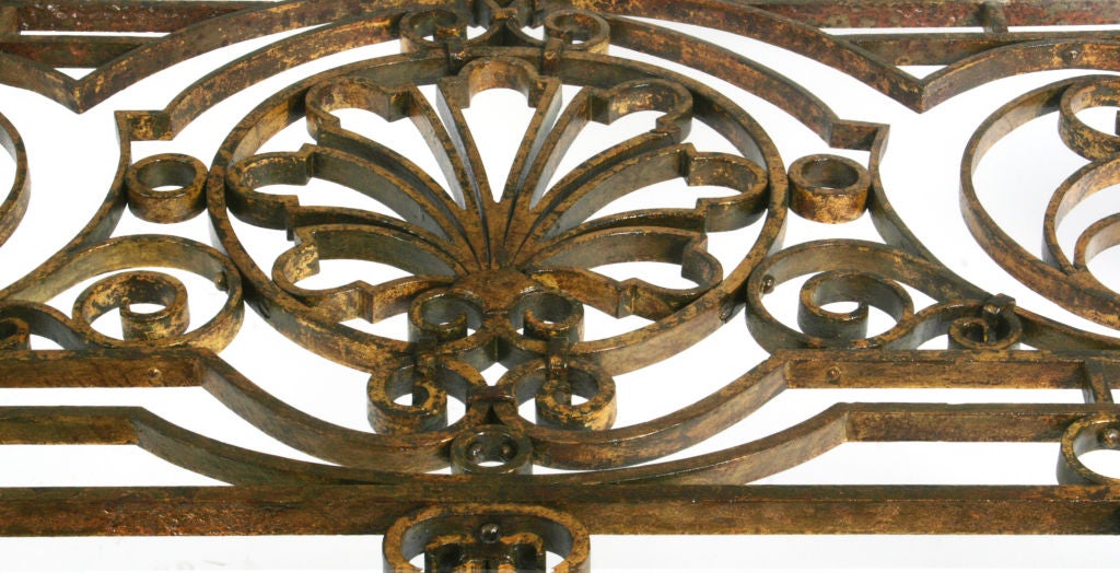 A Large Balcony Grate Coffee Table