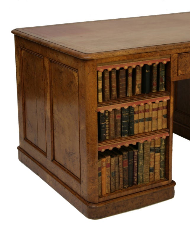 A Pollard Oak Partners Desk For Sale 1