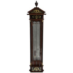 Antique Dutch mahogany barometer