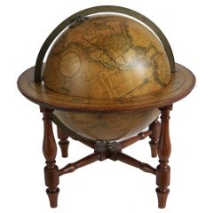 Pair of Regency globes.