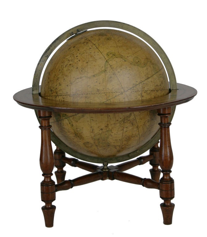 Pair of Regency globes.