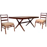 dining table and eight chairs by TH Robsjohn Gibbings