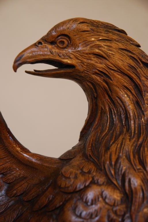 a Black Forest lectern, carved to resemble an eagle