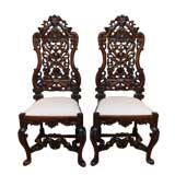 a pair of 18th century chairs in the manner of Daniel Marot
