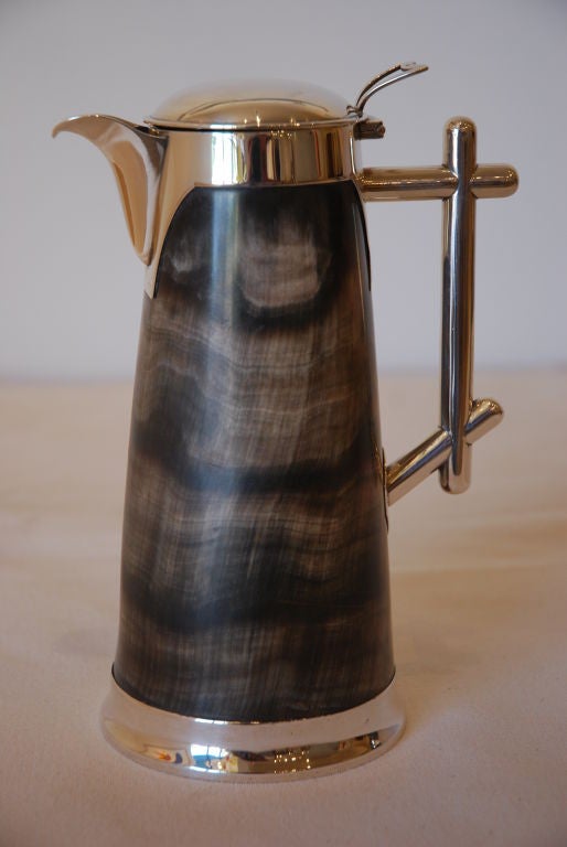 nineteenth century horn decanter and beakers