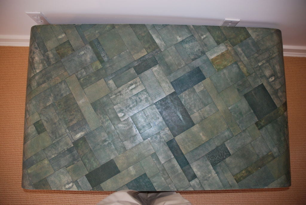 shagreen table after Jean-Michel Frank