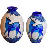 pair of vases by Boch Freres