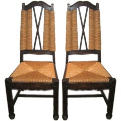 Pair of 1940's Side Chairs Attributed to Maxime Old 9