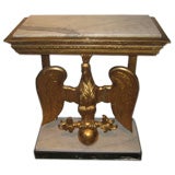 Antique 18th c. Imperial Russian Eagle Gold Leaf  Marble Top Console