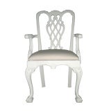 Chinese Chippendale Palm Beach Style Dining Chairs